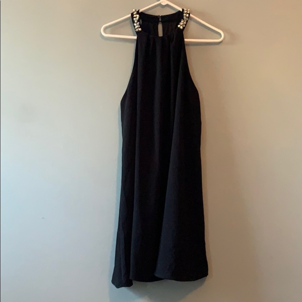 Black shift dress